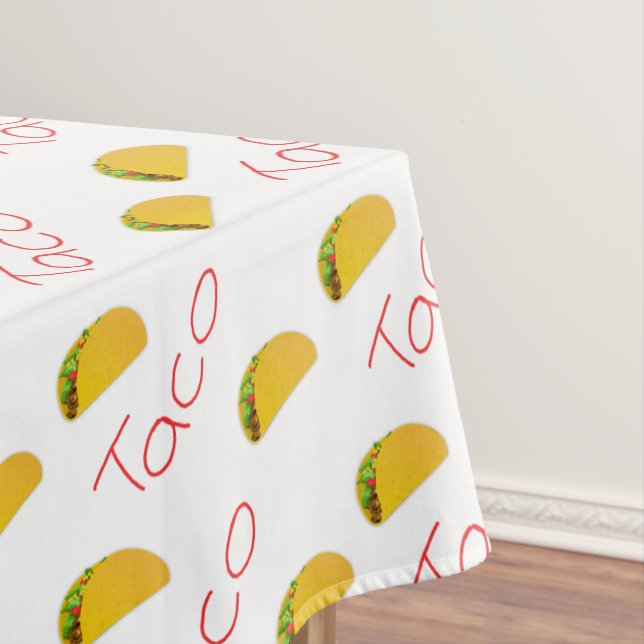 Taco pattern on tablecloth (In Situ)