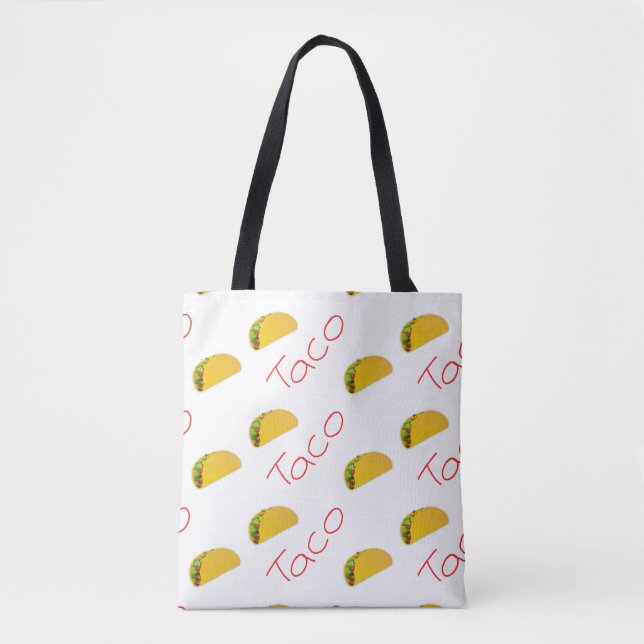 Taco pattern on tote bag (Front)
