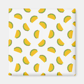 Taco Pattern Print Magnet