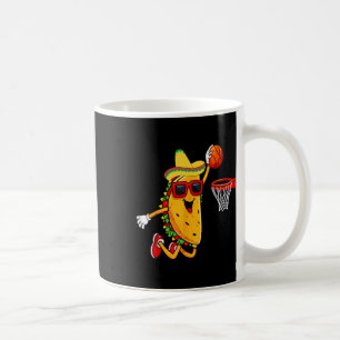 Taco Playing Sketll Mexican Food Dunking Cinco De Coffee Mug