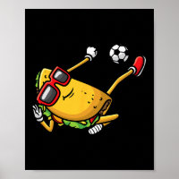 Taco Playing Soccer Mexican Cinco De Mayo Kids Men