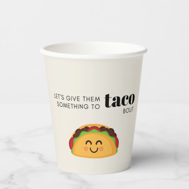 Taco Pun Party Cups (Front)
