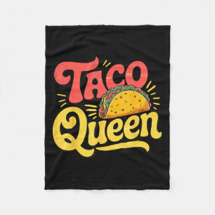 Taco queen fleece blanket