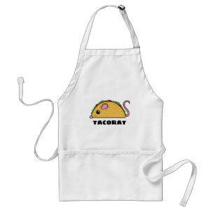 Taco Rat Apron (Black Text)