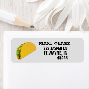 TACO RETURN ADDRESS LABELS