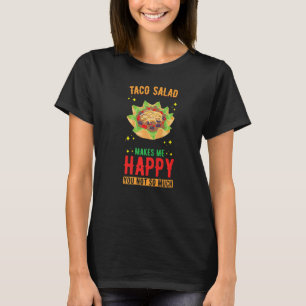 Taco Salad Design  Taco Salad makes me Happy Premi T-Shirt