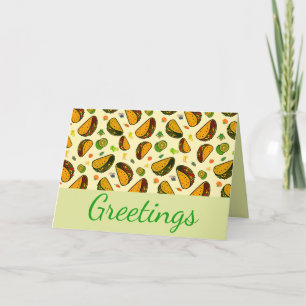 Taco Seamless Pattern Card