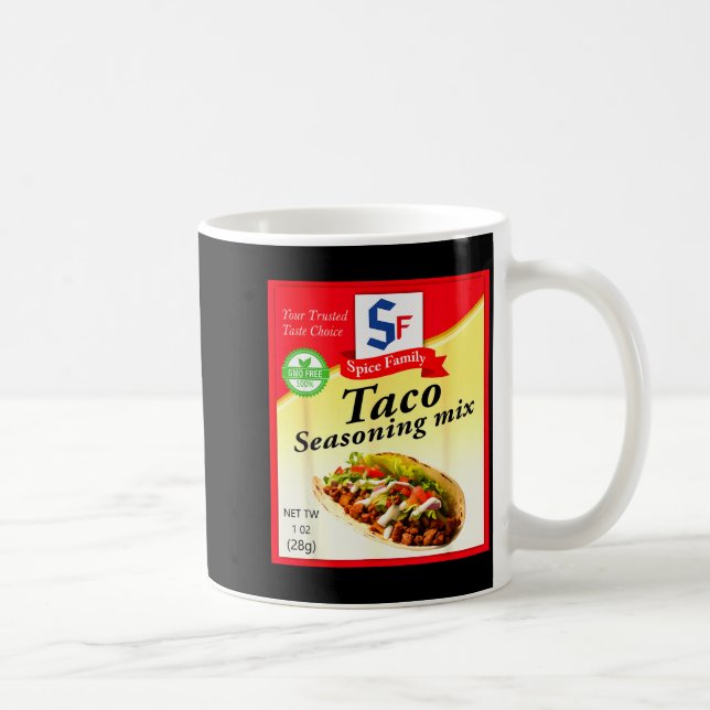 Taco Seasoning Mix Funny Mexico Cinco De Mayo Grou Coffee Mug (Right)