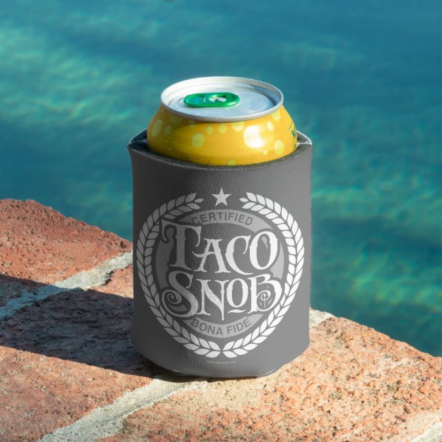 Taco Snob - funny taco lover Can Cooler (In Situ Pool)