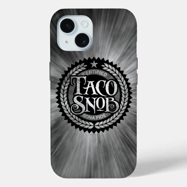 Taco Snob - funny taco lover Case-Mate iPhone Case (Back)