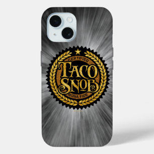 Taco Snob - funny taco lover iPhone 15 Case