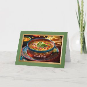 Taco Soup Folded Thank You Card
