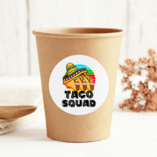 Taco Squad, Cinco de Mayo Classic Round Sticker