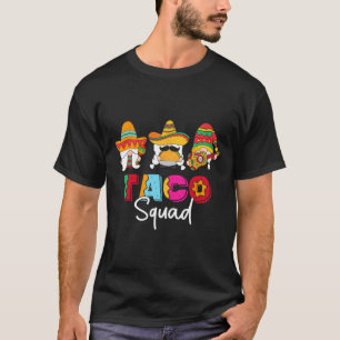 Taco Squad Cinco De Mayo Funny Cute Mexican Food L T-Shirt