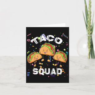 Taco Squad Mexican Party Lover Cinco De Mayo Crew Card
