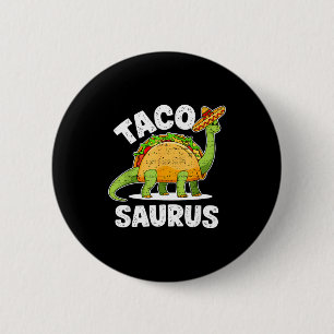 Taco t rex dinosaur dino cinco de mayo boys 6 cm round badge