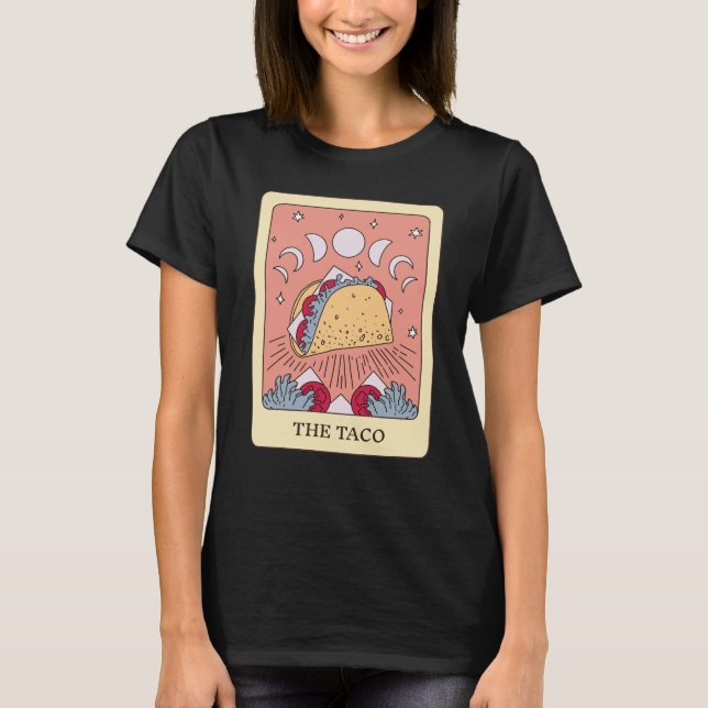 Taco Tarot Card T-Shirt (Front)