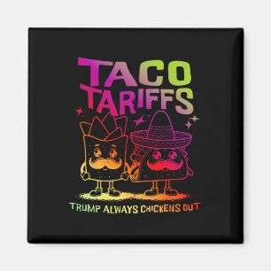 Taco Tarriffs Trump Always Chickens Out Magnet
