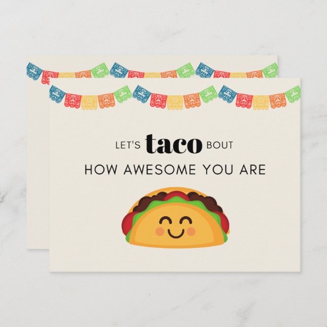 Taco Thank You Card (Front/Back)