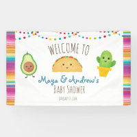 Taco Themed Fiesta Welcome Banner Colourful & Cute