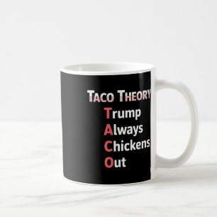 Taco Theory Always Chicken Out Tacos Pun Coffee Mug