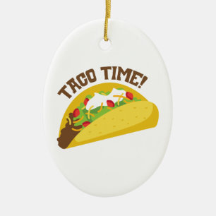 Taco Time Ceramic Tree Decoration