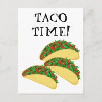 TACO TIME Delicious Tacos Illustration