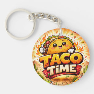 Taco Time - Fiesta Fiasco - Foodie Fiends Key Ring