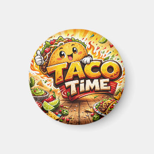 Taco Time - Fiesta Fiasco - Foodie Fiends Magnet