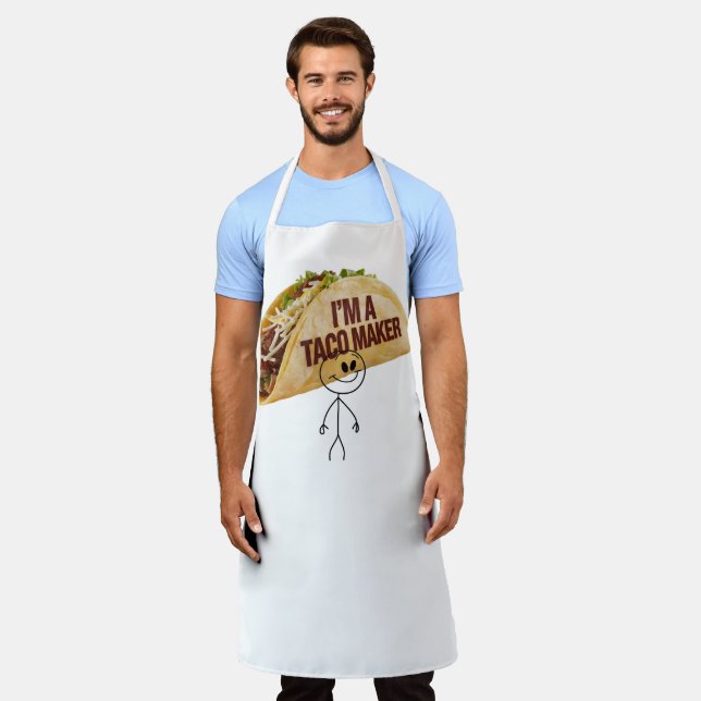 "Taco Time Fun Apron" Apron (Worn)