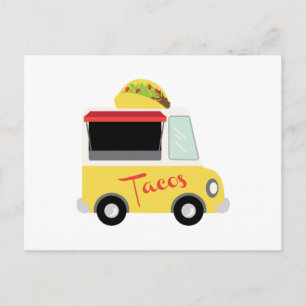 Taco Truck Food Postcard