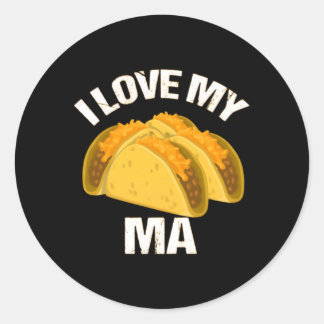 Taco Truck I Love My Tacoma Classic Round Sticker