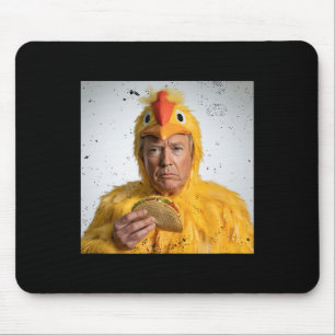 Taco Trump Always Chickens Out Funny Tariffs Humor Mouse Pad