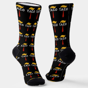 Taco Trump Always Chickens Out Socks