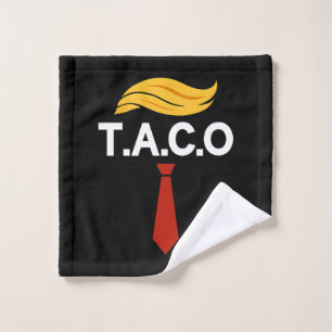 Taco Trump Always Chickens Out Wash Cloth