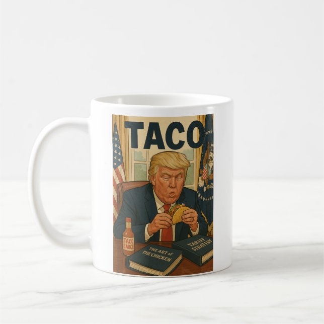 TACO Trump coffee mug. Mug (Left)