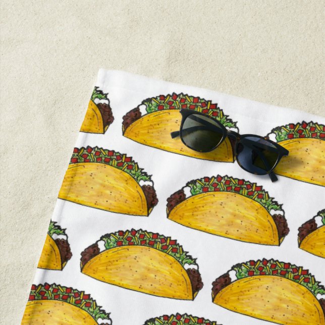 Taco Tuesday Beach Towel (In Situ)