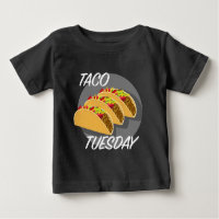Taco Tuesday Design - Baby Fine Jersey T-Shirt