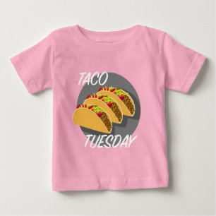 Taco Tuesday Design - Baby Fine Jersey T-Shirt