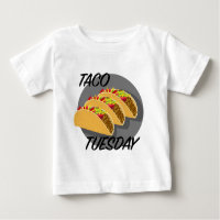 Taco Tuesday Design - Baby Fine Jersey T-Shirt