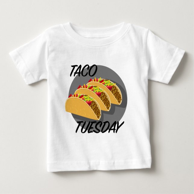 Taco Tuesday Design - Baby Fine Jersey T-Shirt (Front)