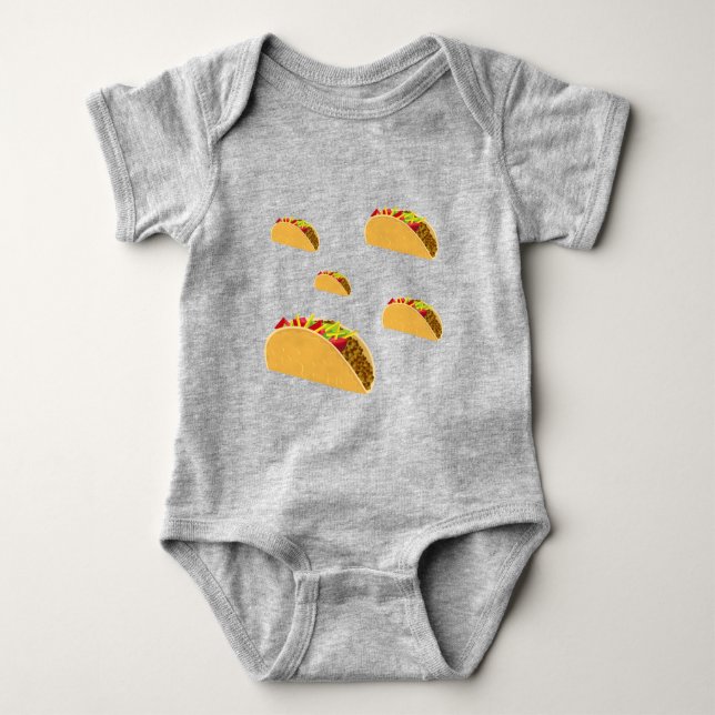 Taco Tuesday Design - Baby Jersey Bodysuit (Front)