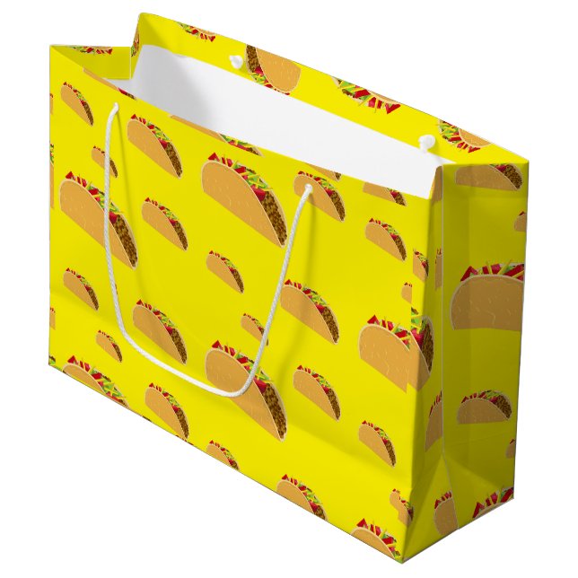 Taco Tuesday Design - Gift Bag - Large (Front Angled)