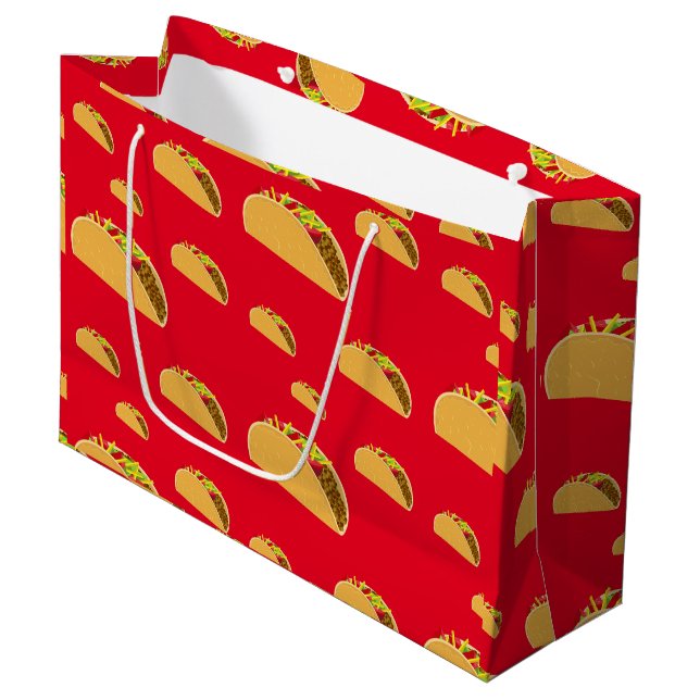 Taco Tuesday Design - Gift Bag - Large (Front Angled)