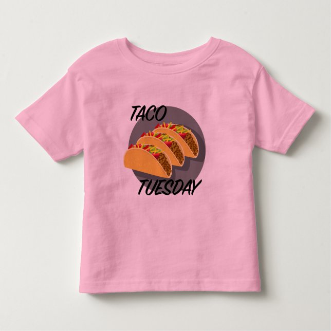 Taco Tuesday Design - Toddler Fine Jersey T-Shirt (Front)