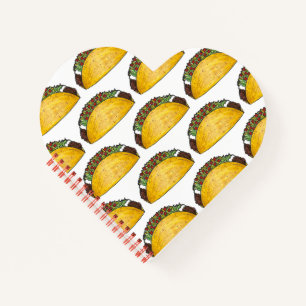 Taco Tuesday Hard Shell Beef Taco Mexican Food Notebook