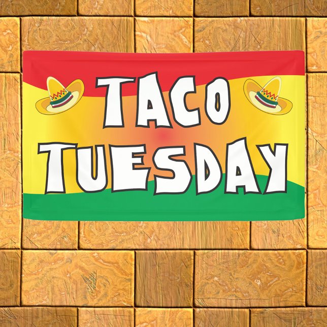 Taco Tuesday in bright colours Banner (Creator Uploaded)