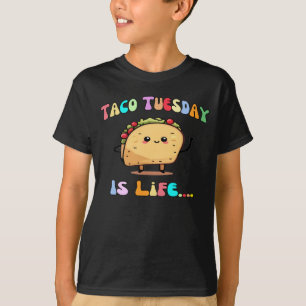 Taco Tuesday Is Life Funny Kawaii Taco Kid's  T-Shirt