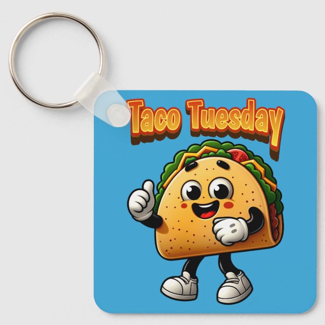 Taco Tuesday Key Ring (Front)