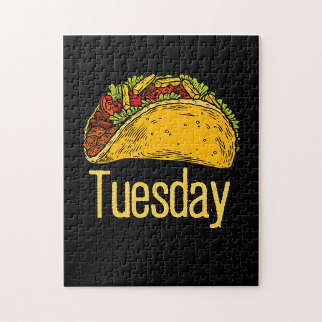 Taco Tuesday Mexican Food Tacos Foodie Mexico Jigsaw Puzzle (Vertical)